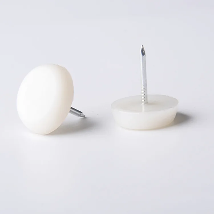 Hot Selling Table Chair Leg Feet Pad Skid Glide Floor Protector Nail Pin Nylon Furniture Protector Tack Glide Nail