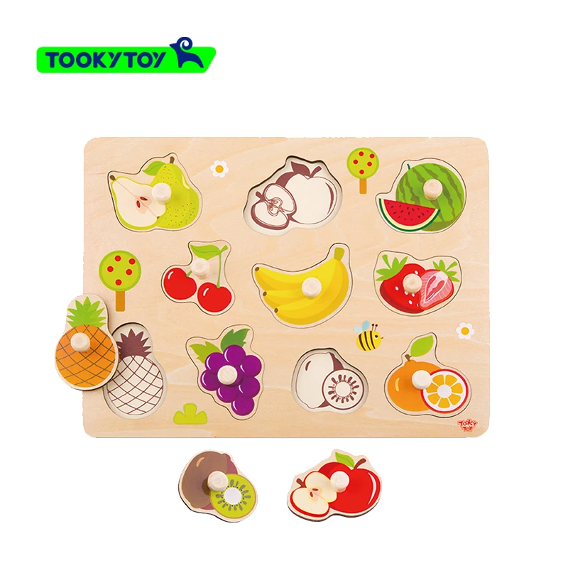 Hot Sale Educational Toys for Kids Jigsaw Wooden Fruit Puzzle