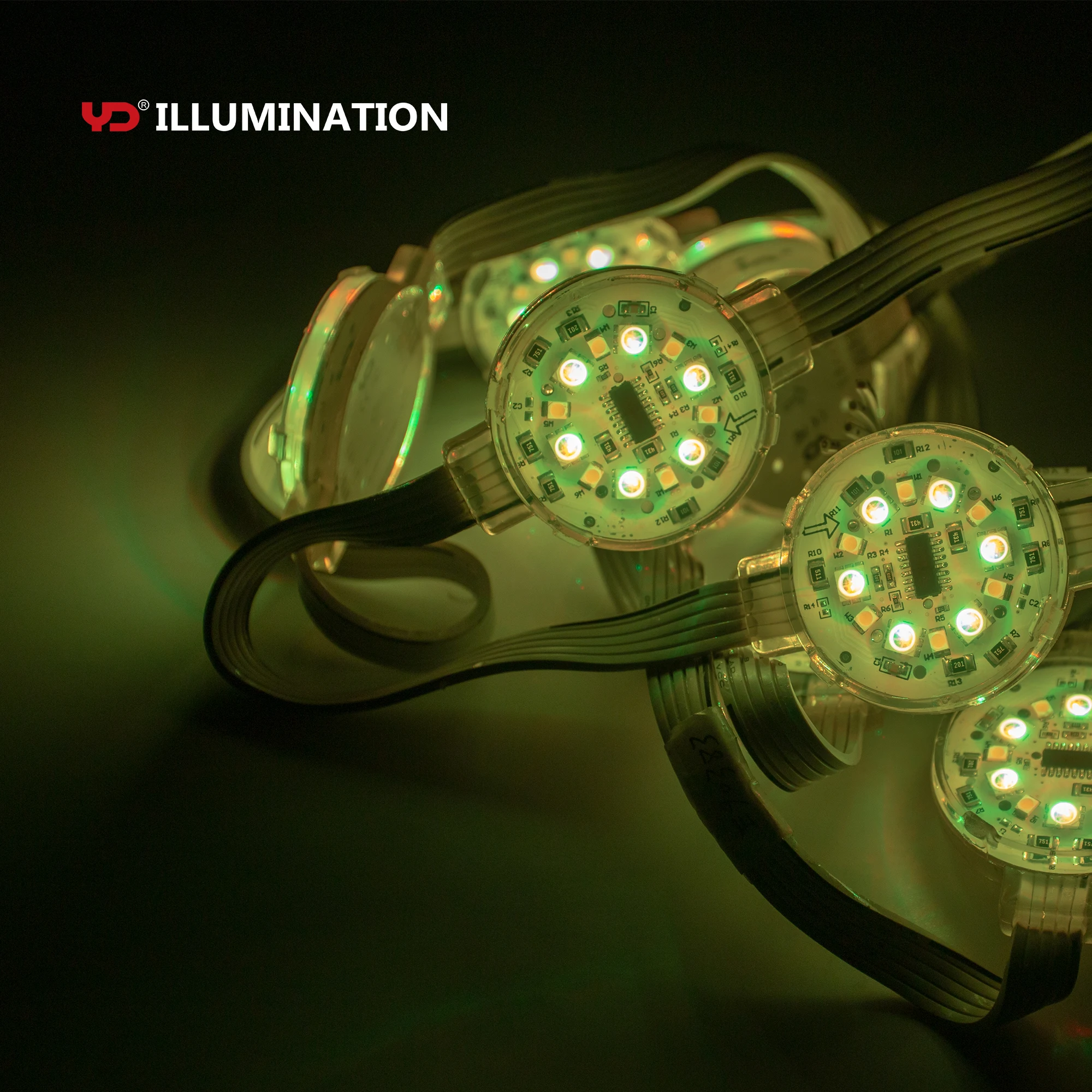  ip68 led module light rgb programmable pixel for cable bridge lighting