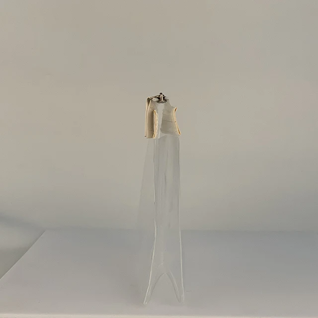 Прозрачная косметичка из ПВХ с логотипом на заказ, Сумка с белой молнией