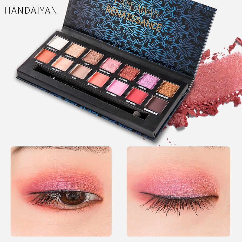 Good Quality 14 Color Pearlescent Mixed Colorful Matte Eyeshadow 14 Color Eyeshadow Palette