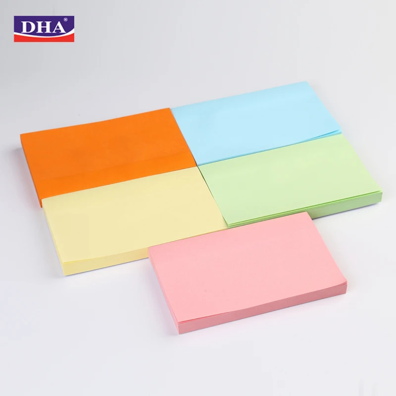 Removable Sticky Notes, 100 Sheets/Pad, 3*5 Plain Self Stick  Note Memo