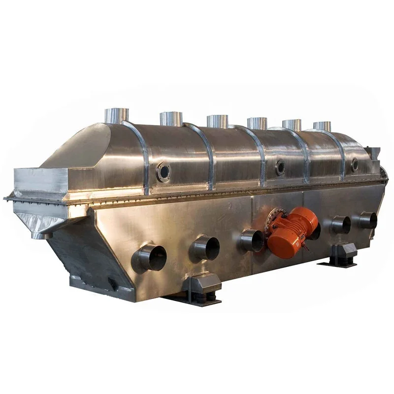 New ZLG 1.5*8 mushroom drying vibrating fluidized bed dryer cat food dog food dryer price