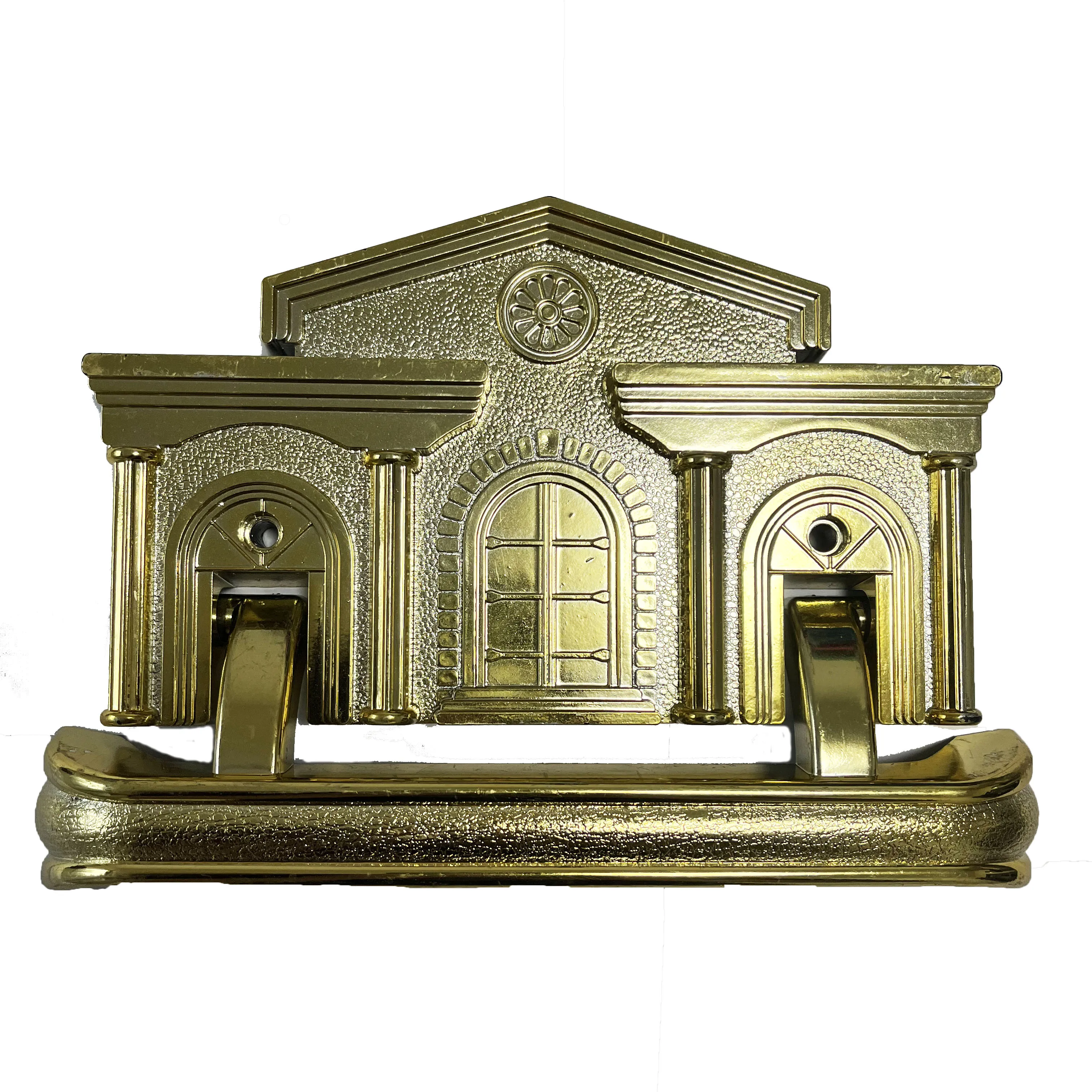 import gold plated church coffin plastic casket handles corner set sales funeral accessory