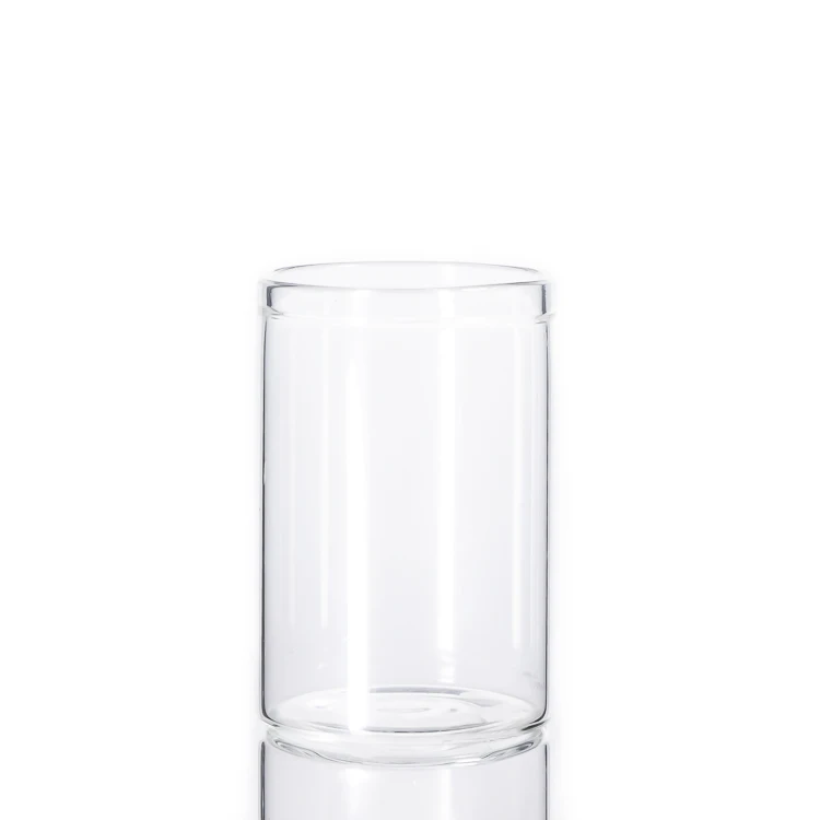 Customer Design  Borosilicate Kitchen Storage Container 70 ml 2.4oz Glass Spice Jars With Wooden Lid