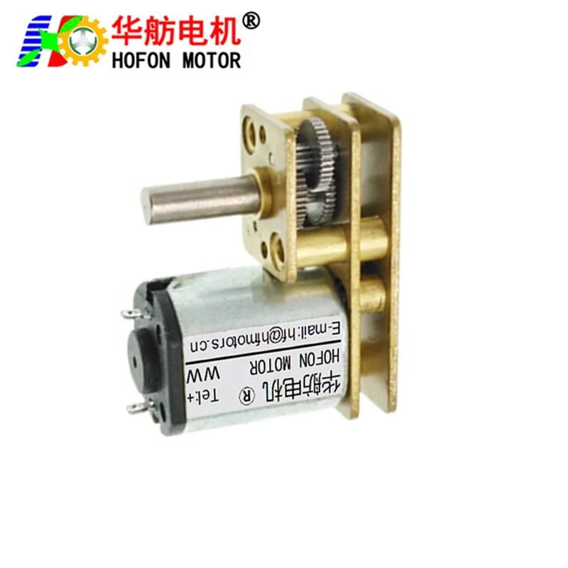 Hofon hot sale GM1024-N10 high torque 3V 5V 6V 12V mini small permanent magnet DC Metal Gear Motor With Gear Box For Smart Home