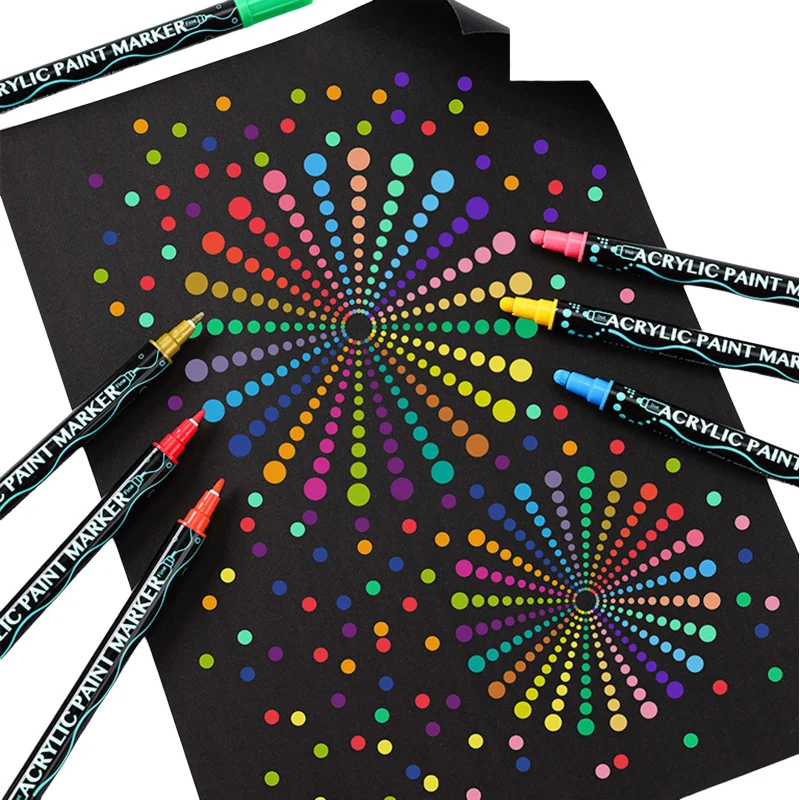 2023 Amazon Hot Sale Acrylic Paint Markers Acrylic Marker Pen Set For Wholesale