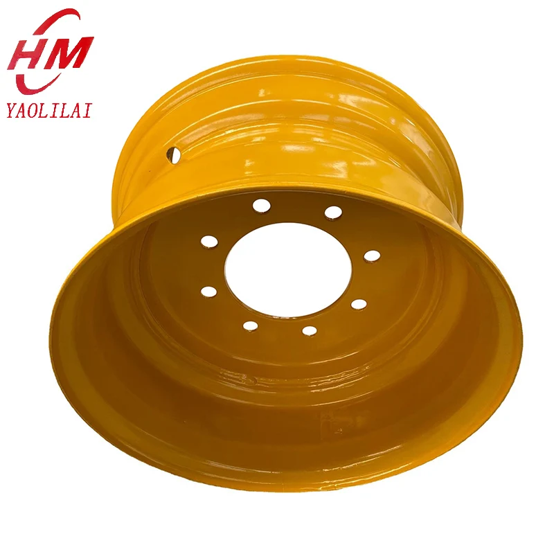Rim manufacturer skid steer loader rims 8.25x16.5 steel custom rims 8 holes for 10-16.5 tire