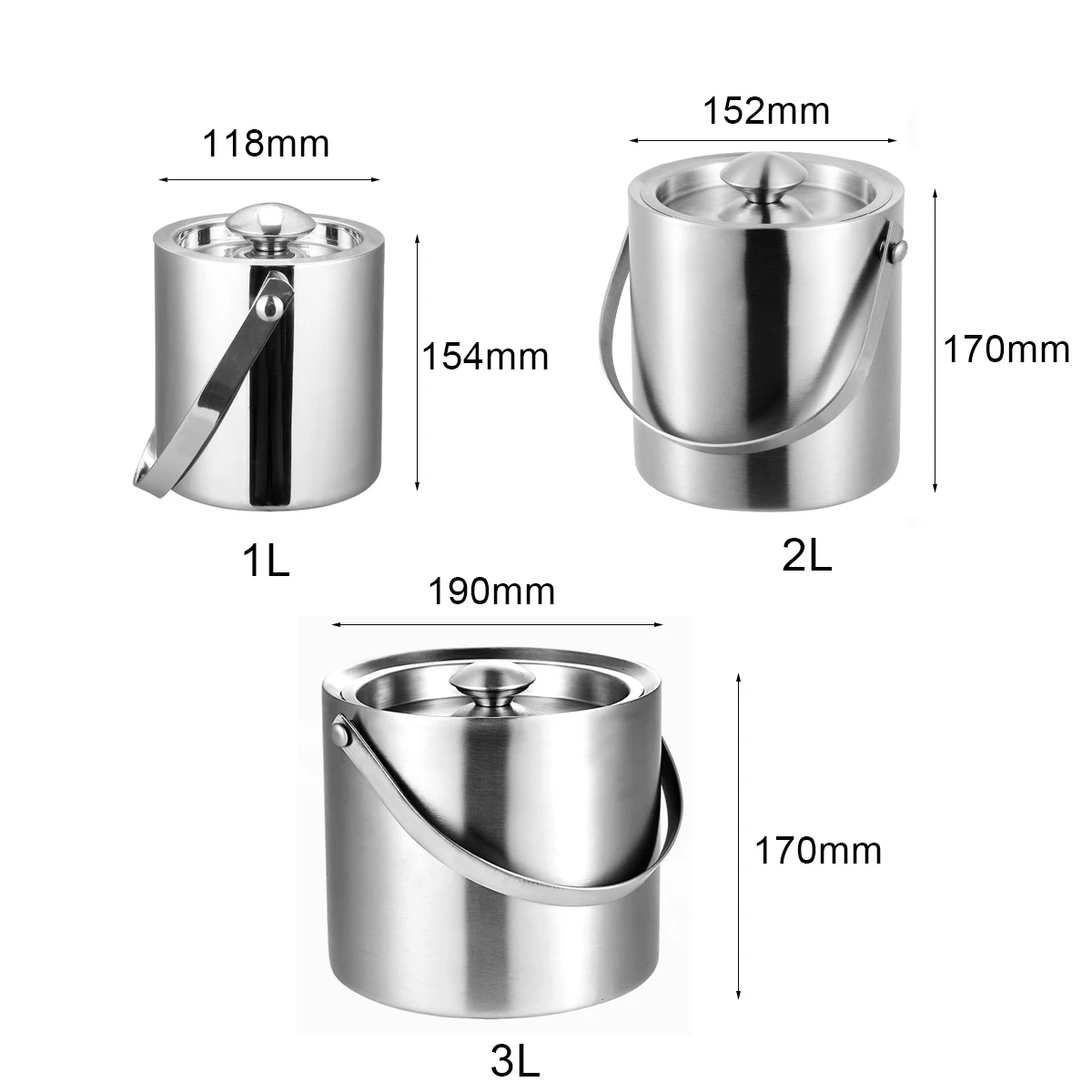 Custom Logo Top Seller Stainless Steel Double Wall Metal Champagne Wine Insulated  Bear Wine Cooler Ice Bucket With Lid