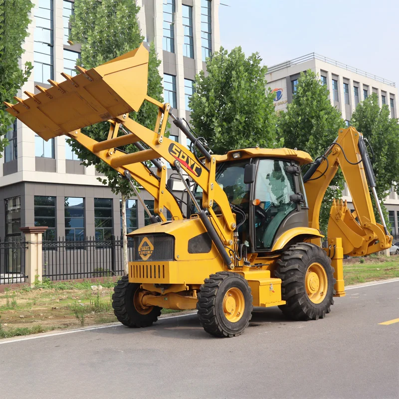 Готовый к отправке новый экскаватор погрузчик дизельный 4x4 передний экскаватор-погрузчик YC40-28 хорошей цене