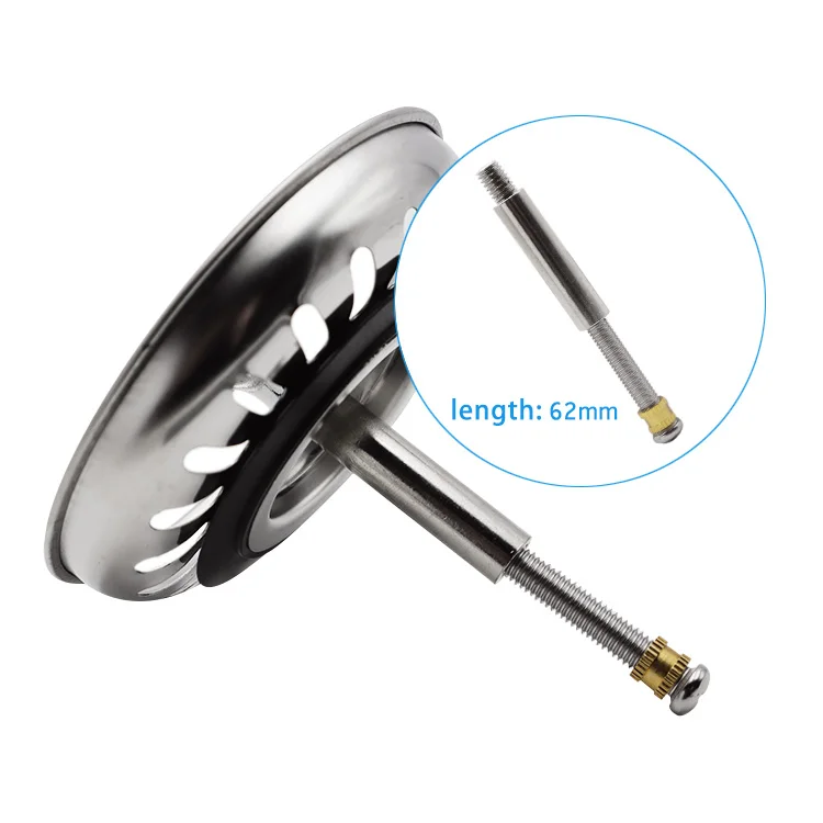 Sonda 732251 SS304 78mm Kitchen Multi Fit Universal Stainless Steel Sink Drain Filter Strainer Plug