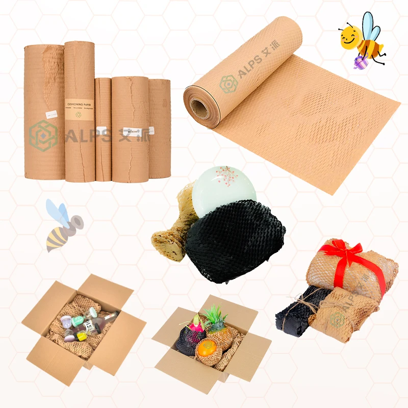 
Alps Cushion Packing Eco Honeycomb Wrap 100M 300M 80g Honeycomb Paper 