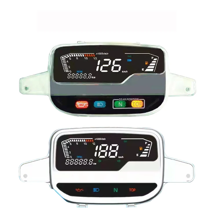 LF125-2E Speed Meter Clock Instrument Led Lcd Speedometer Digital Odometer Tachometer Competitive Prices Motorcycle Parts