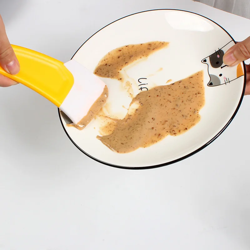 Wholesale baking flour rubber scraper Kitchen gadget Multifunction soft oil scraper scraping grease stains
