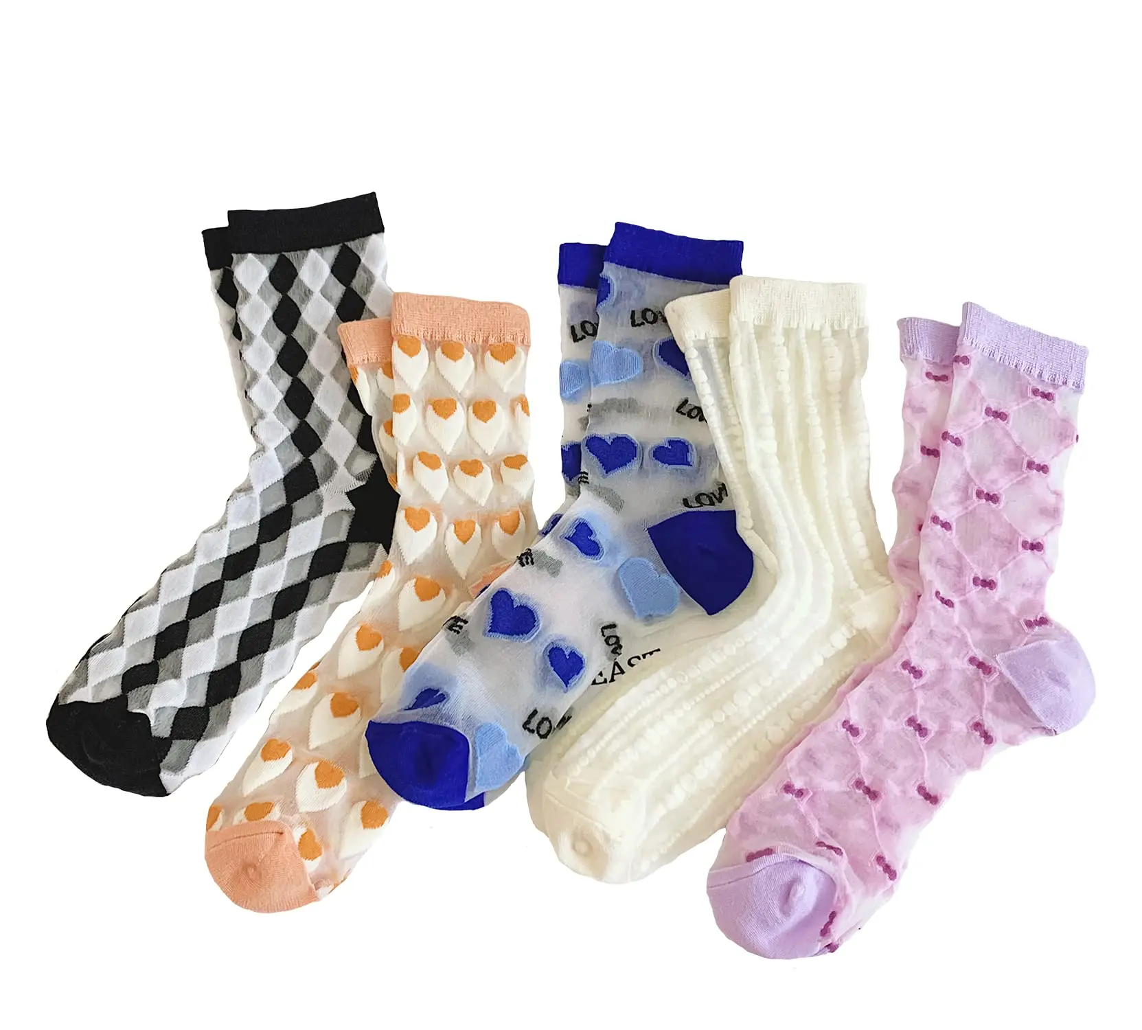 Womens Summer Comfortable Glass Silk Socks