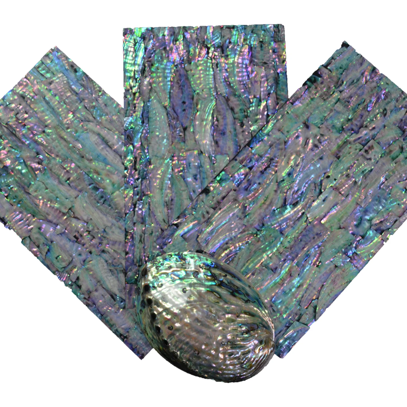 Customizable Mother of pearl shell veneer paua abalone paper laminate shell sheet DB-002