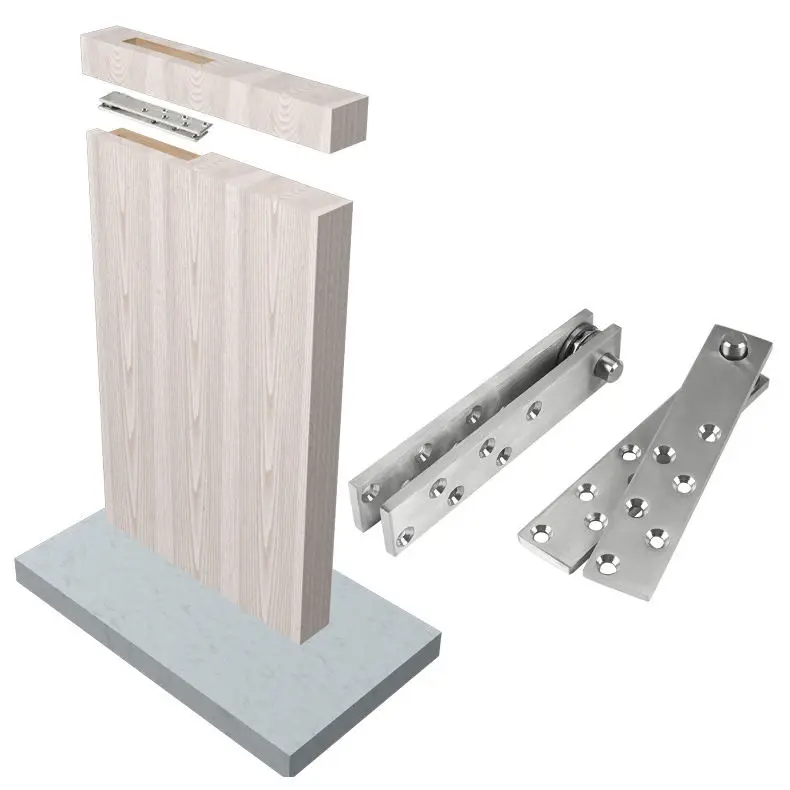 Stainless Steel Adjustable Metal Rotating Hinge For Wood Door Hidden Concealed Up Down Shaft Gate Pivot Hinge