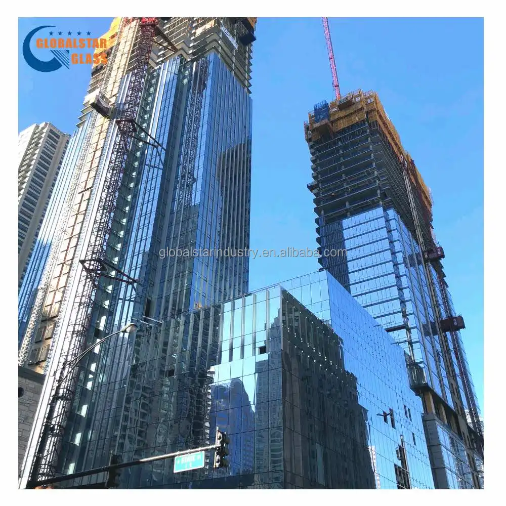 Durable And High Quality Clear Bronze Grey Building Double Glazing Glass