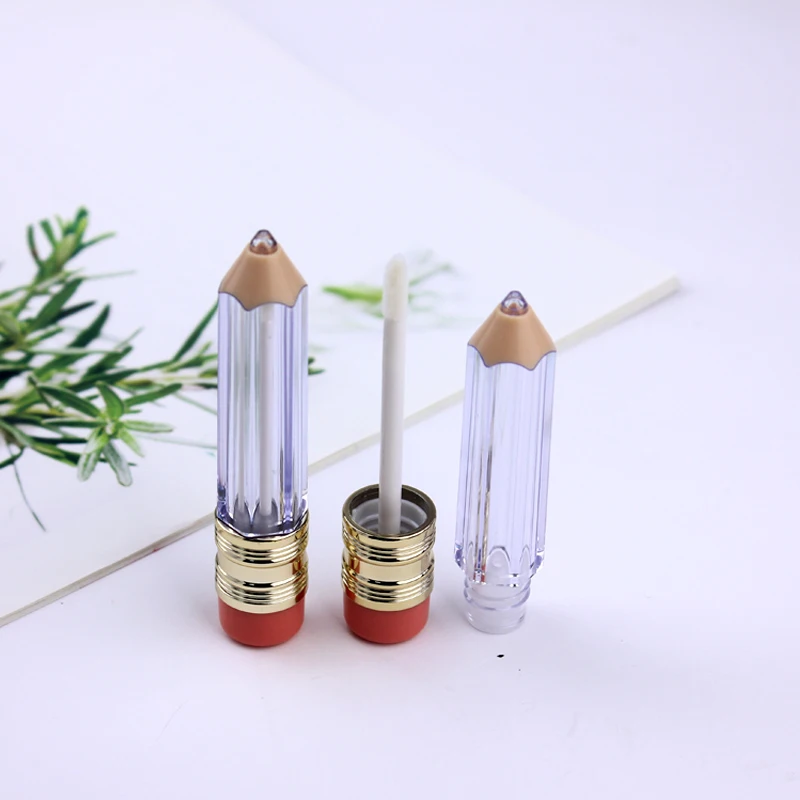 Lip Gloss Tube Pencil Lip Gloss Tubes With Wands Packing Plastic Bottles