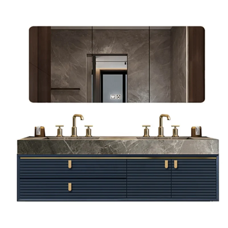 Modern Bathroom Cabinet Vanity with Linen Tower