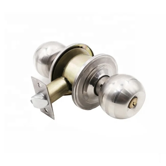 Keyed Entry Door Tubular Knob Cylindrical Door Lock For Safe