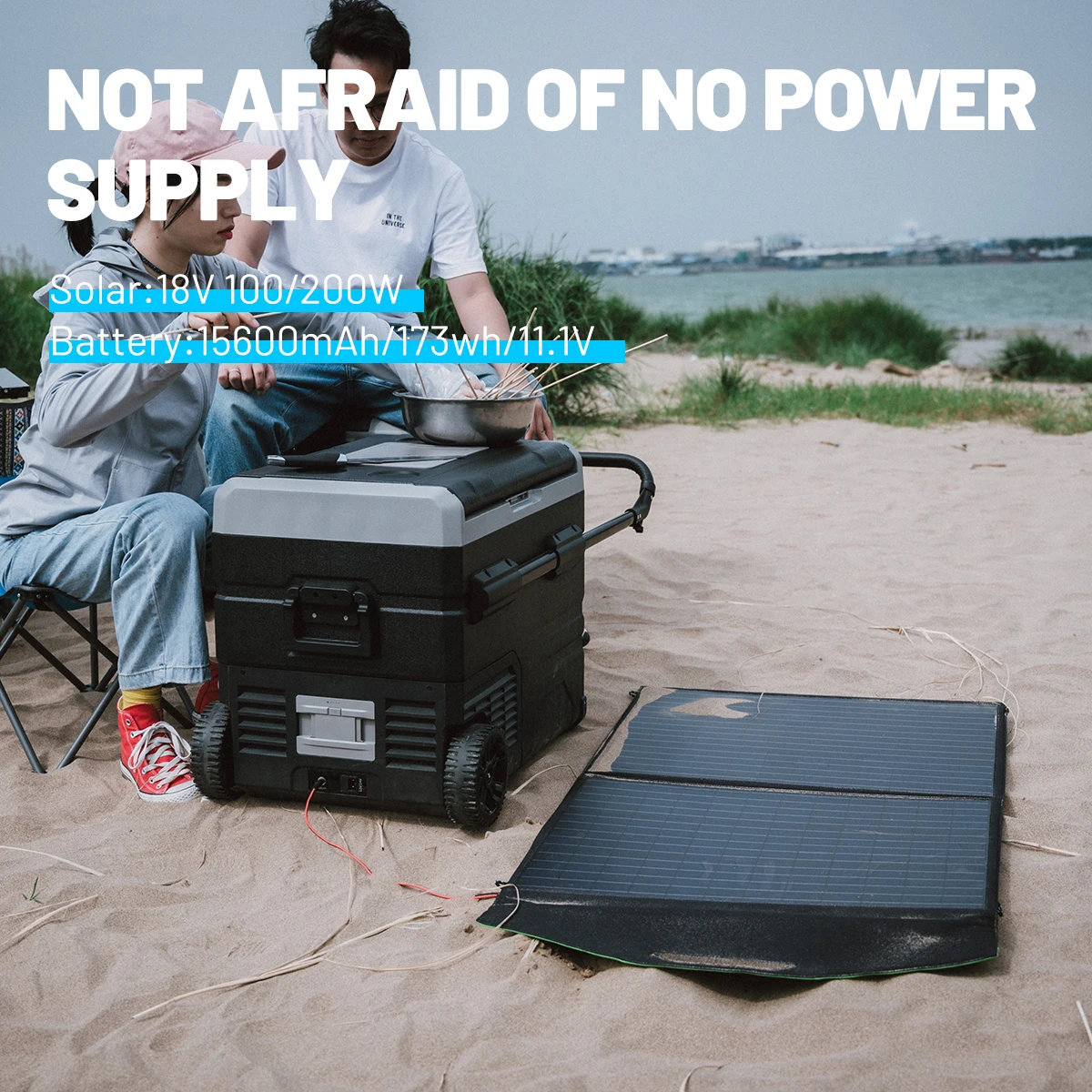 Portable Fridge Alpicool TSW100 100L Car Camp Fridge Portable Electric Cooler Freezer Travel Refrigerator