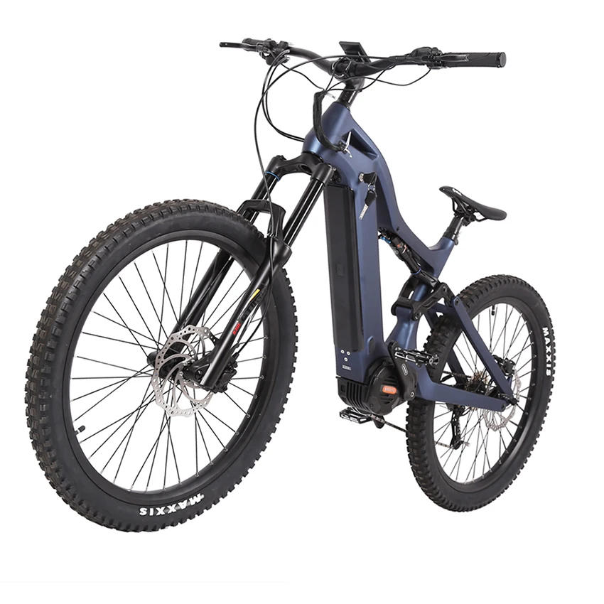 Joyebikes Bafang M620 Mid Drive 1000W 48V Carbon Fiber Frame 29 Inch Full Suspension ebike with 17.5AH battery