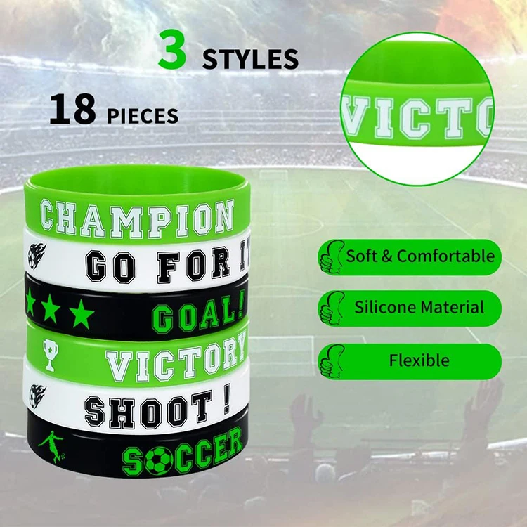 Custom green rubber basketball team  wristband promotional gift nba silicone bracelet for basketball fans