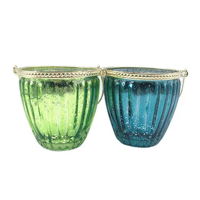 Золотой для стеклянных свечей, красивый для свечей, золотой гальванический для стеклянных свечей