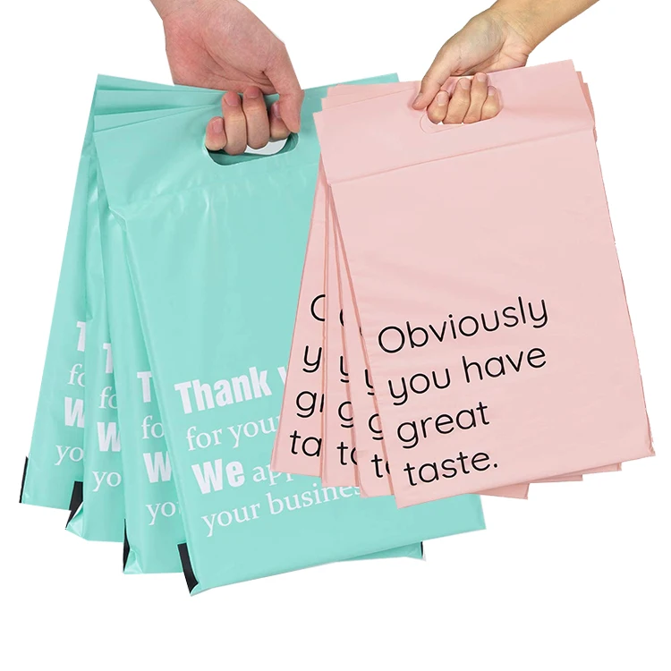 Custom Logo Compostable Postage Satchels Plastic Envelopes Shipping Courier Biodegradable Poly Mailer Mailing Bags For Clothing