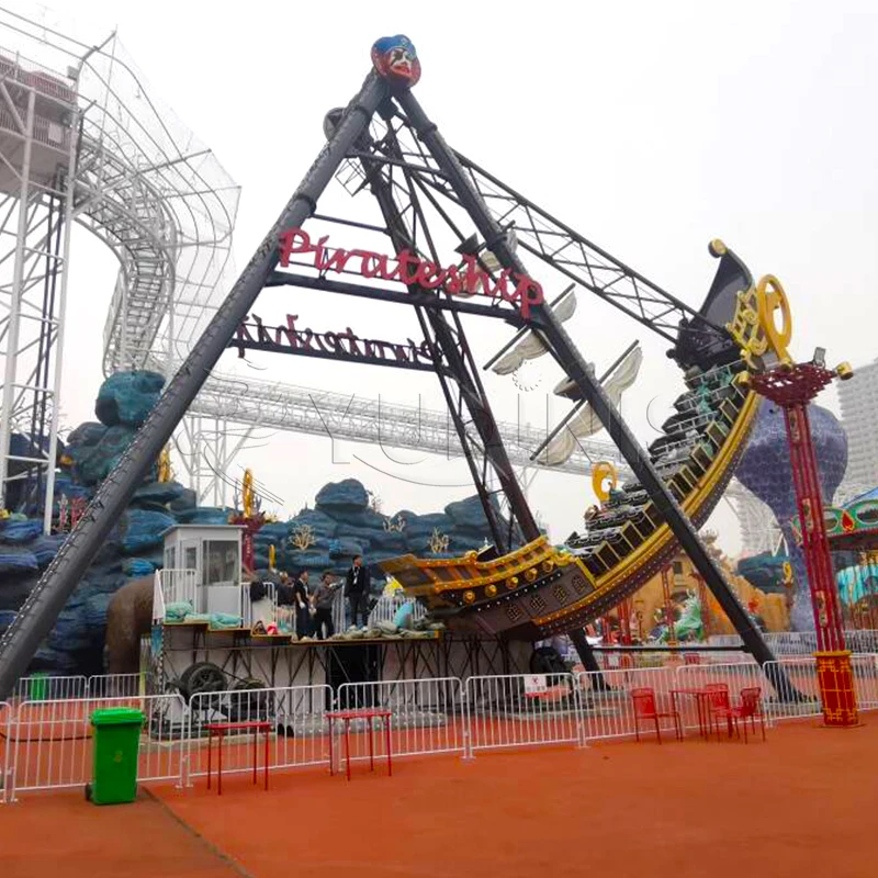 Factory Price Park Game 40 Seat Pirate Ship Rides Amusement Viking Boat Equipment For Sale