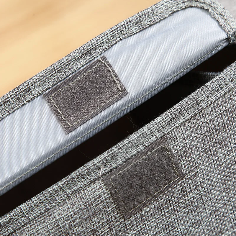 Washable Cotton Linen Double Lattice cloth storage box foldable With PP Plastic board