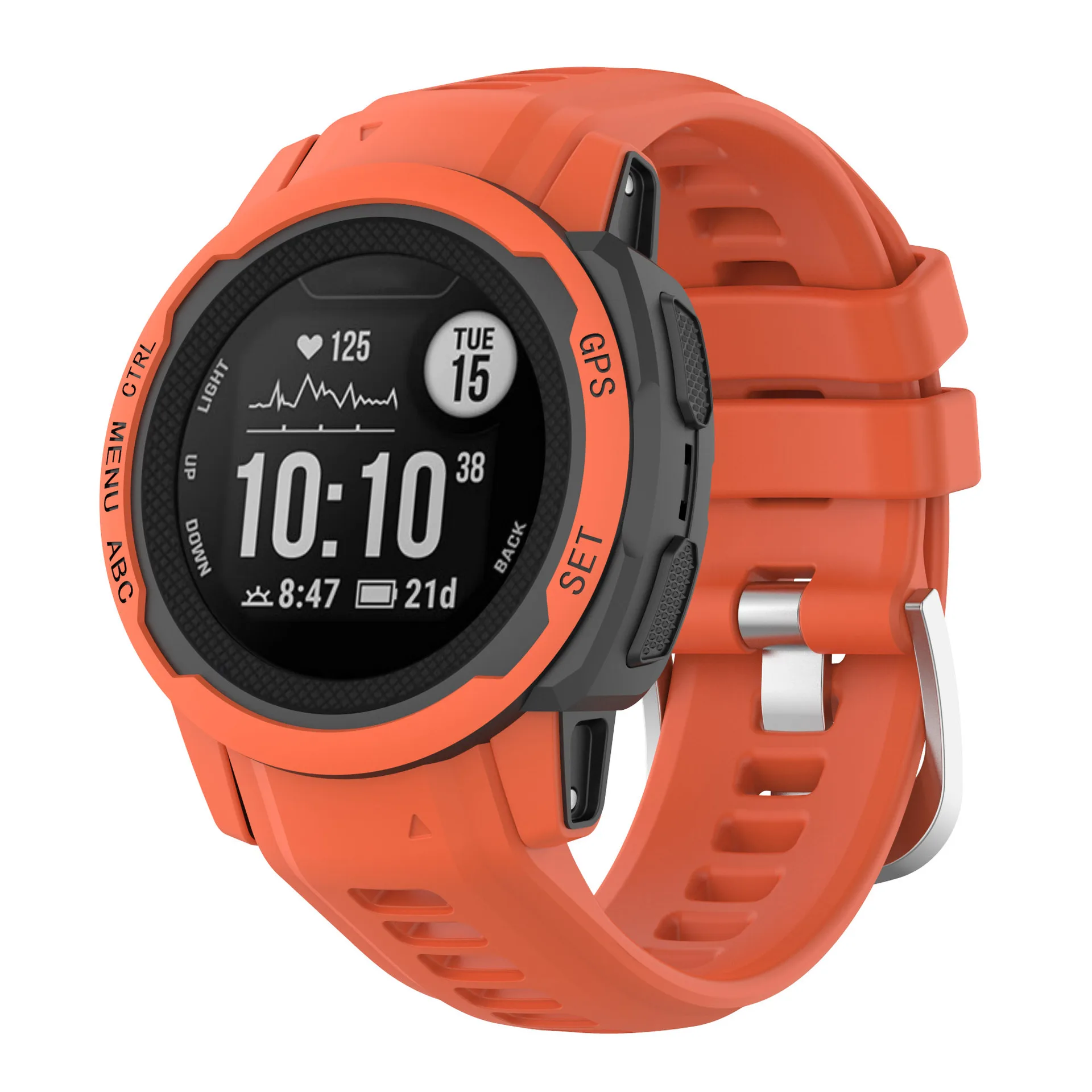 20mm Official Quickfit Silicone Watch Strap Band for Garmin instinct 2S Smart Watch Band