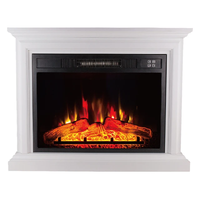 
23 inch black decorative electric fireplace insert modern flame 