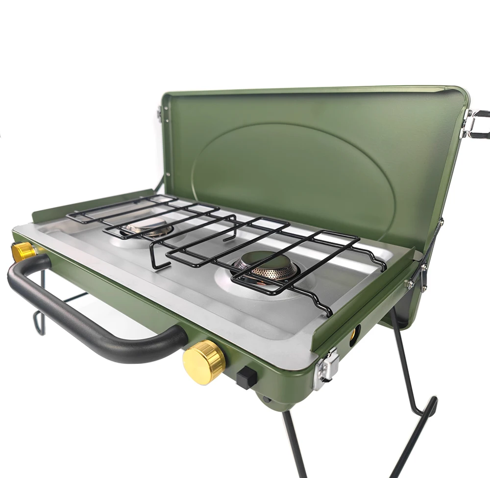 Butane gas stove propane gas stove 2 burner portable camping stove