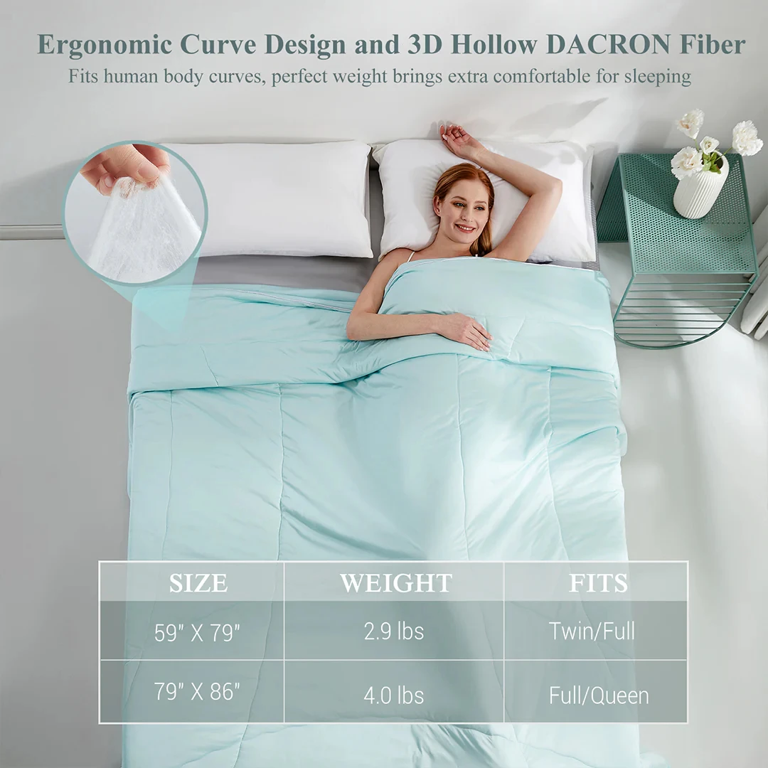 Double Side Cooling Technology Cloudy Pattern Evercool Cooling Comforter For Hot Sleepers