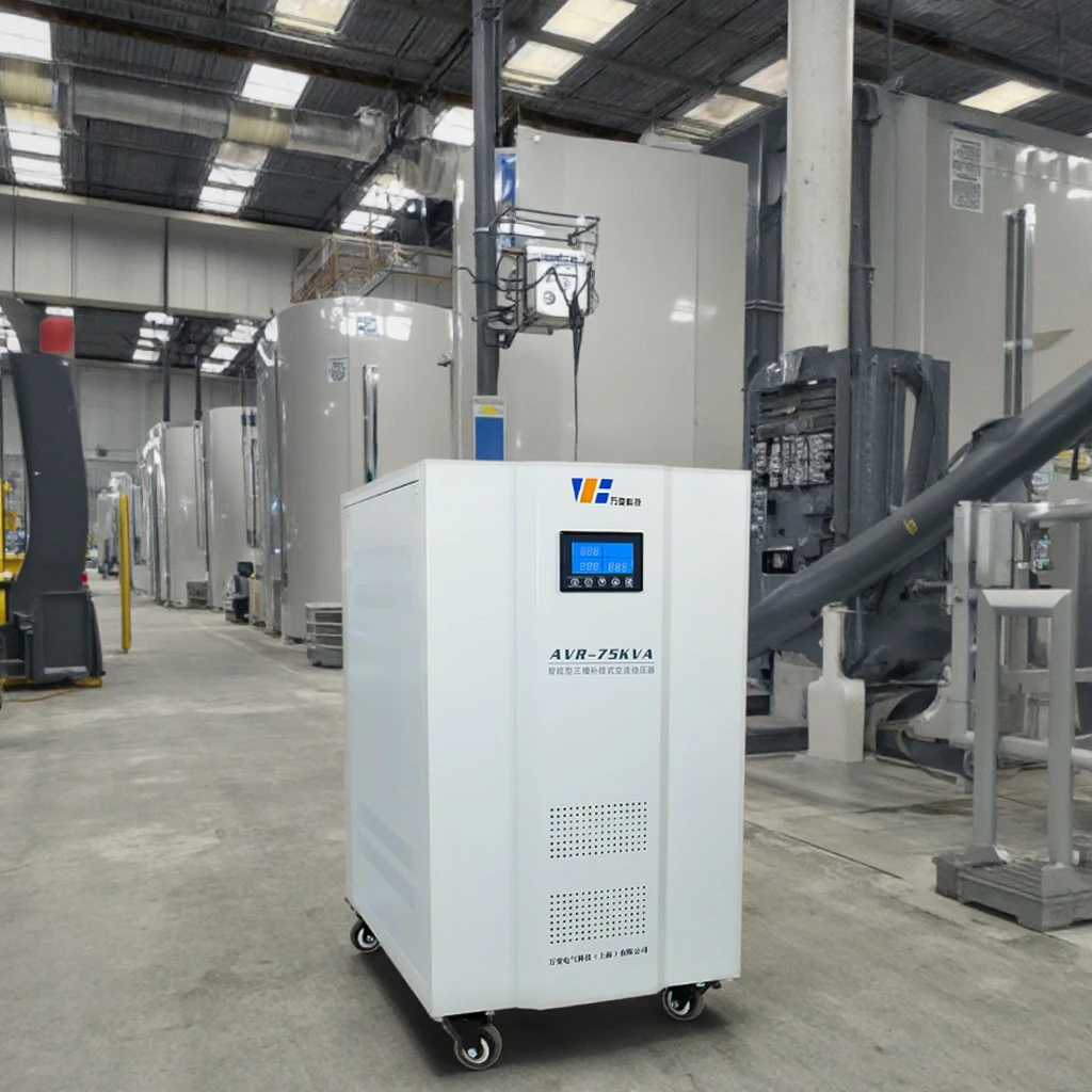 High-Power 380V Three-Phase Industrial Automatic Voltage Regulator 220V Servo Motor Control SVC AC Industrial Stabilizers Copper