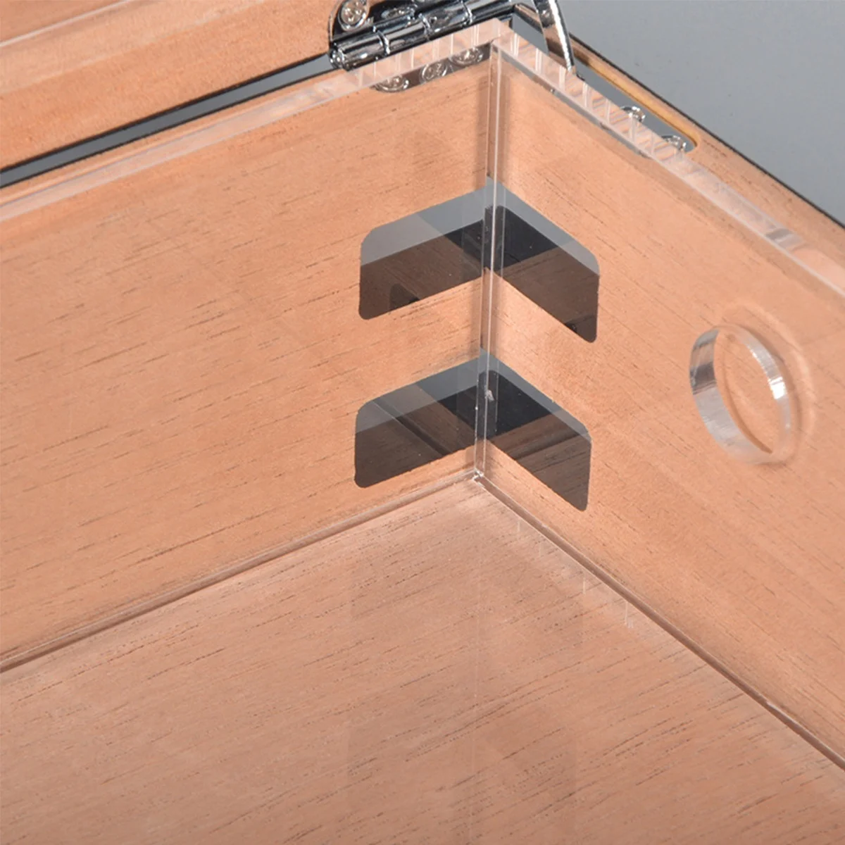 black lacquered wood cigarette case spanish cedar cigar box humidor custom