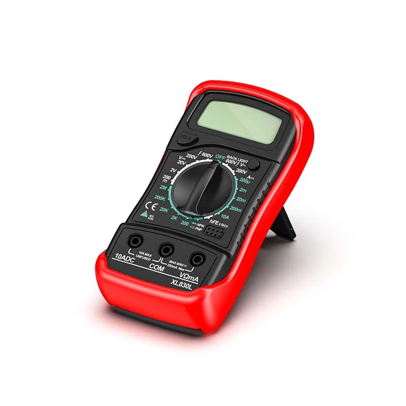 Cheap XL830L Handheld Digital Multimeter LCD Backlight Portable AC/DC Ammeter Voltmeter Ohm Voltage Tester Meter Multimetro
