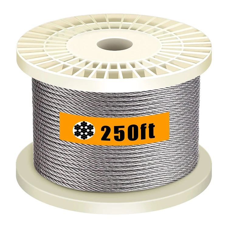 Electric Galvanized Steel Wire Rope 7x7 Anti Twisting Galvanized Braided Steel Wire Rope