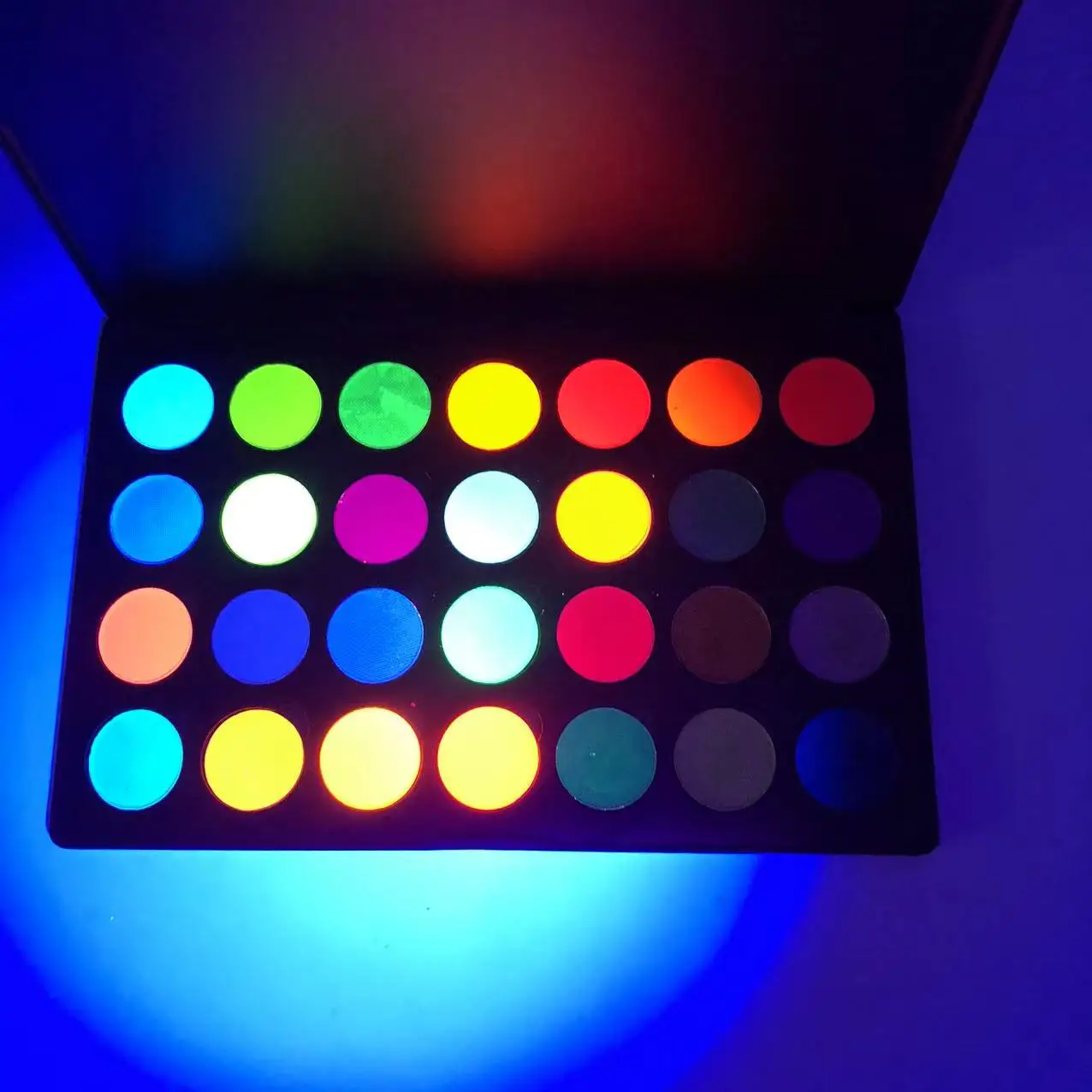 28 Color Pastel Water activated Neon UV Wet Cosmetic Pastel Eye Liner Make Up Face Paint Kit