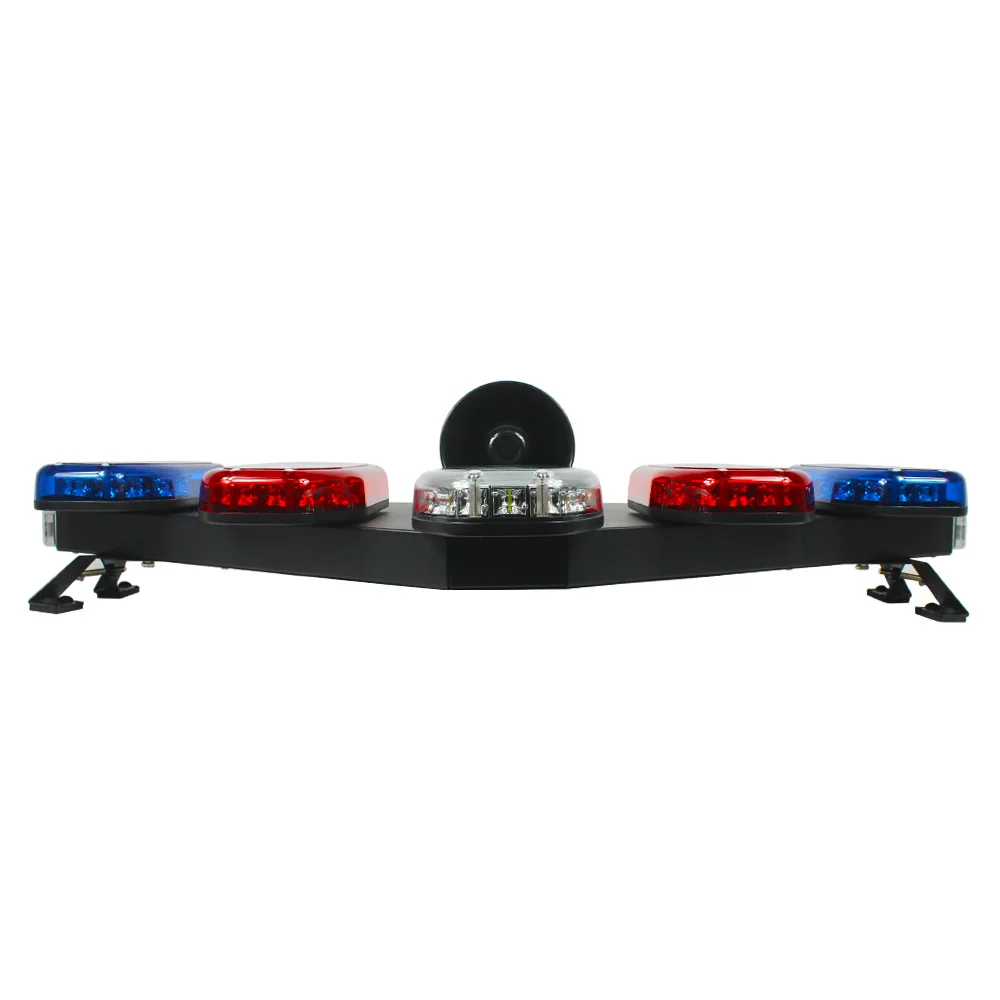 HAIBANG Ambulance Emergency Vehicle Revolving Warning LED Strobe V Shape Lightbar With Siren and Speaker
