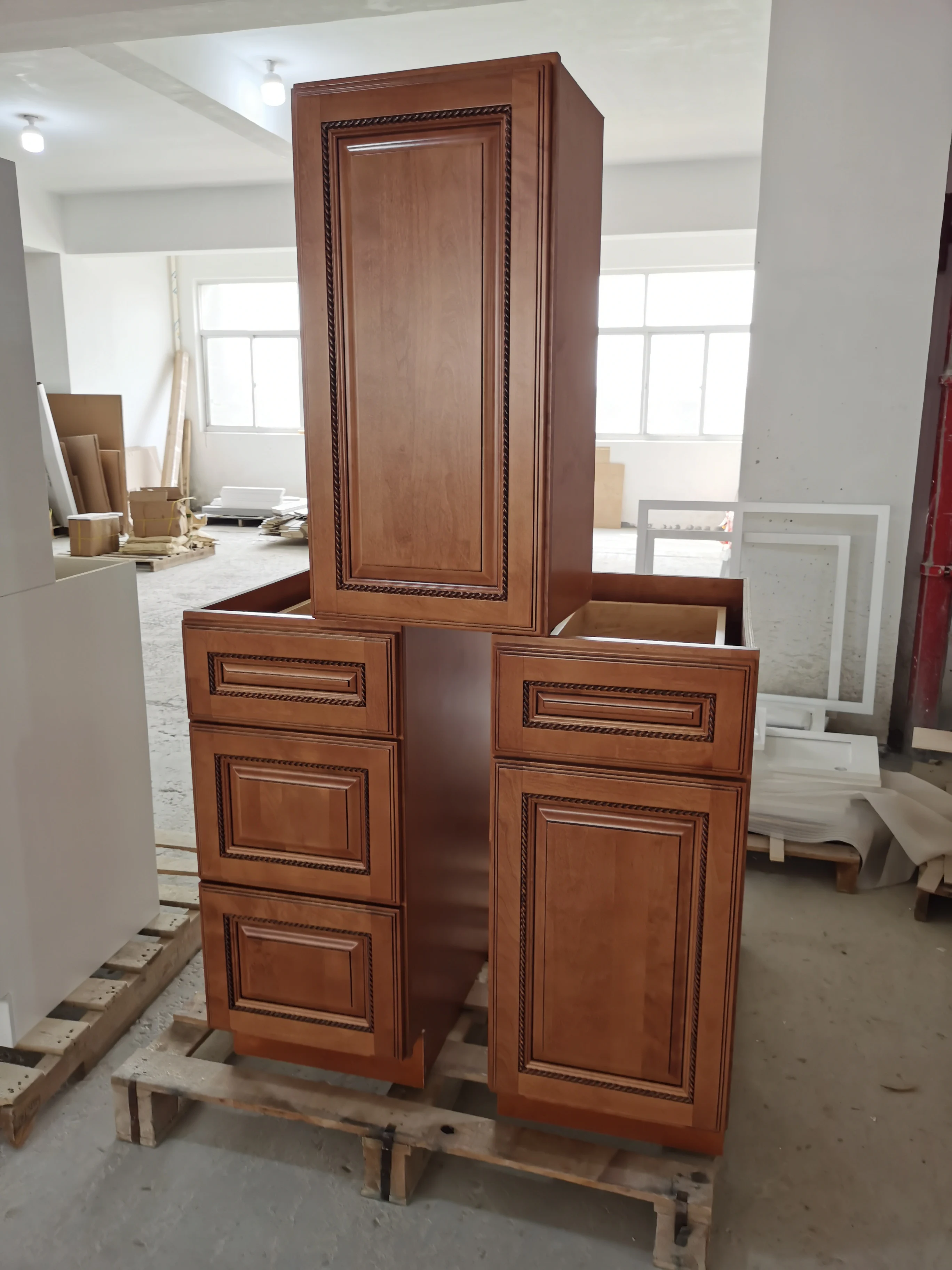 American standard modern style shaker kitchen cabinets wholesale manufacture kitchen cabinet ready to assemble