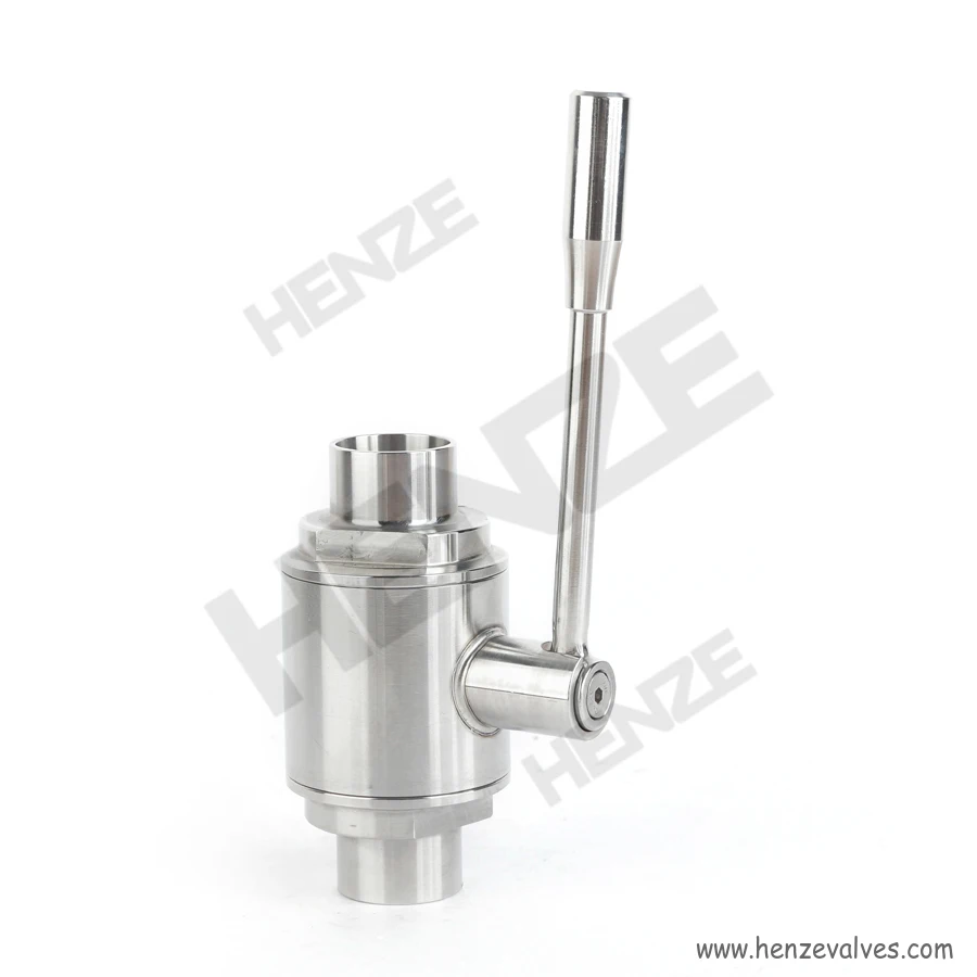 Sanitary SS304 SS316L BW Butt Welded Sanitary Ball Valve Sanitary