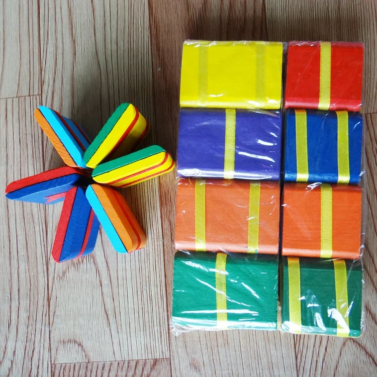 Colorful Educational Wooden Magic Chip Flip Over Flap Toy for kids