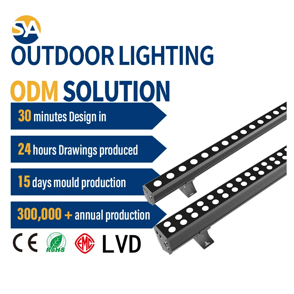 SYA-804 Reliable Quality Exterior bridge Hurdle Lamp Stainless steel IP66 waterproof LED Wall Washer lights