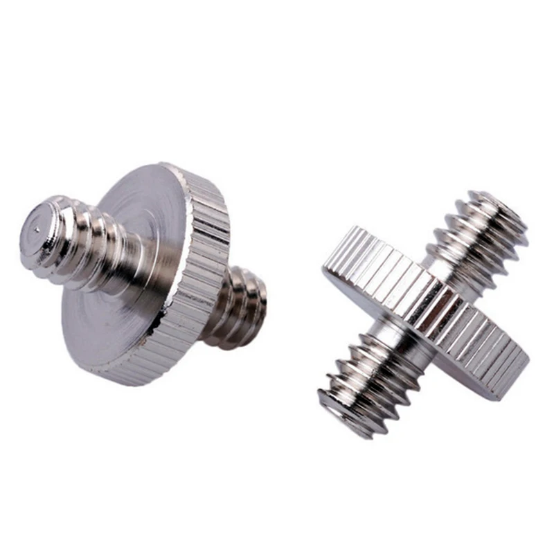 International standard double sided 1/4 male Tripod Screw Mount Camera Head for iPhone iPad Camera GPS