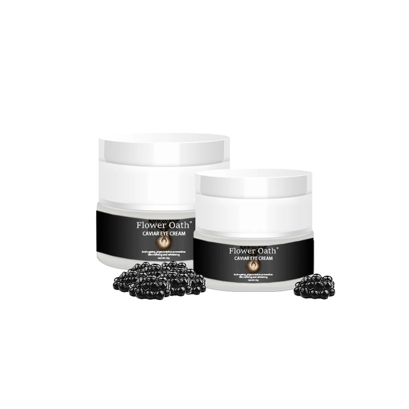 Flower Oath Removal Dark Circle Anti Wrinkle Anti Aging Caviar Firming Brightening Eye Care Wrinkle Circle And Puffiness Cream
