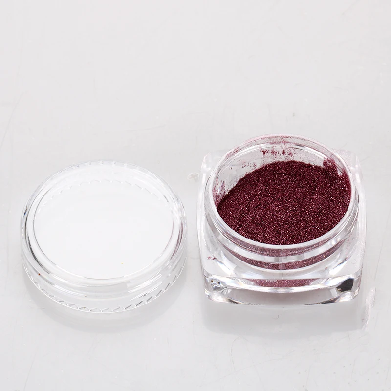 5g*6pcs wholesale cheap clear nail art loose powder plastic jar empty eye shadow glitter container