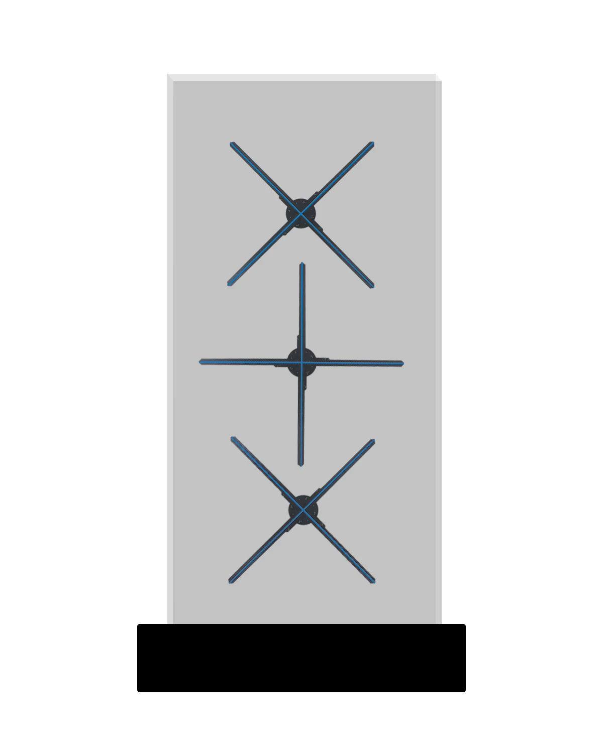 2019 Giwox New Products 65cm 3D Portrait Projector Hologram Advertising LED Fan Device 65cm Hologram Advertising Fan for Display